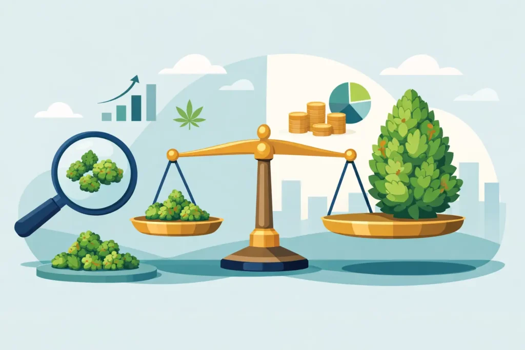 Smalls Versus Full Size Buds: What Sells Best?